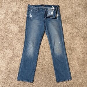 Lucky Brand Women's Blue Sweet Straight Distressed Jeans